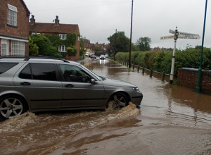 Lambley has flooded several times in recent years, including this occasion in July 2012