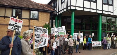Objectors were out in force on Wednesday