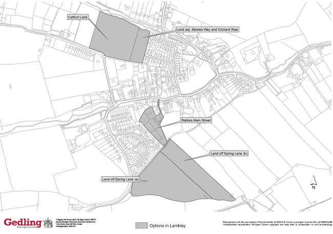 housing sites Lambley 2015